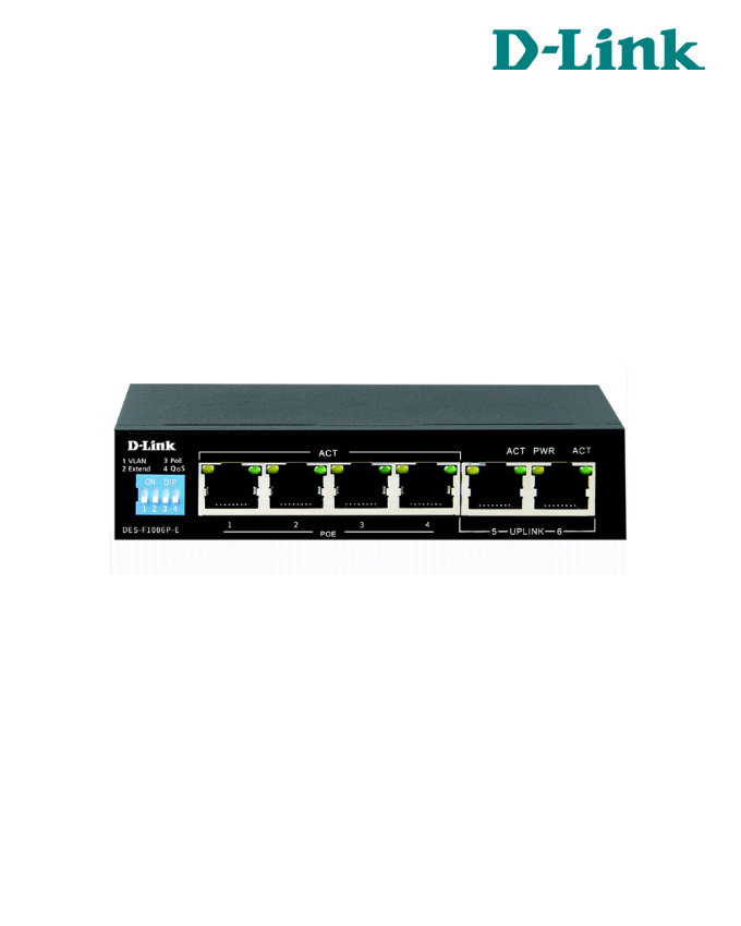 10-Port 10/100 Long Range PoE+ Surveillance Switch DES-F1010P-E